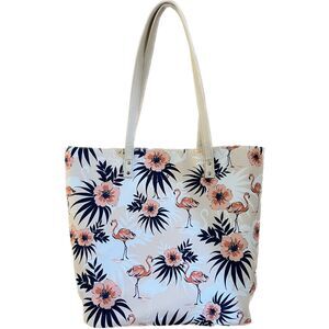 Woman Within Large Pink Flamingo Travel Tote Bag